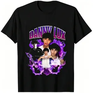 🎵🔥[TikTok Trending Shirt][Music Festival T-shirt]Danny Lux Graphic T-Shirt – Unisex Cotton Streetwear Tee, Men & Women Casual Short Sleeve Shirt