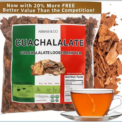5oz Cuachalalate Tea Mexican Cuachalala, Wildcrafted (Juliana Adstringens) | 100% All Natural - NON Gmo | Authentic Mexican Herbal Tea (5oz)