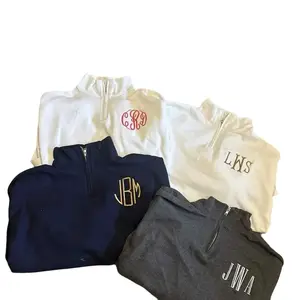 Personalized Quarter zip crew sweatshirts