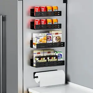 5 Piece Magnetic Spice Rack Set - Fridge & Wall Mount Organizer