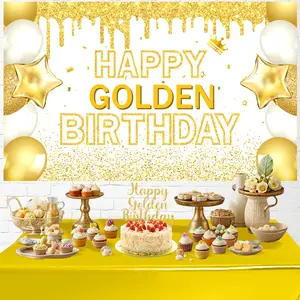 Retired Party Decorations, 5pcs golden Retirement Party Supplies, Happy Retired Banner, Retired Tiara&Crown, Cake Topper, Retirement Party Decor for Women