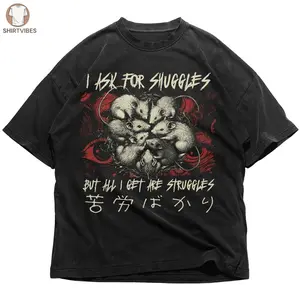 Kami Crew I Ask For Snuggles Japanese Rat Shirt, Tokyo Gifts For Animal Lovers Unisex Shirt, Hoodie, Sweatshirt