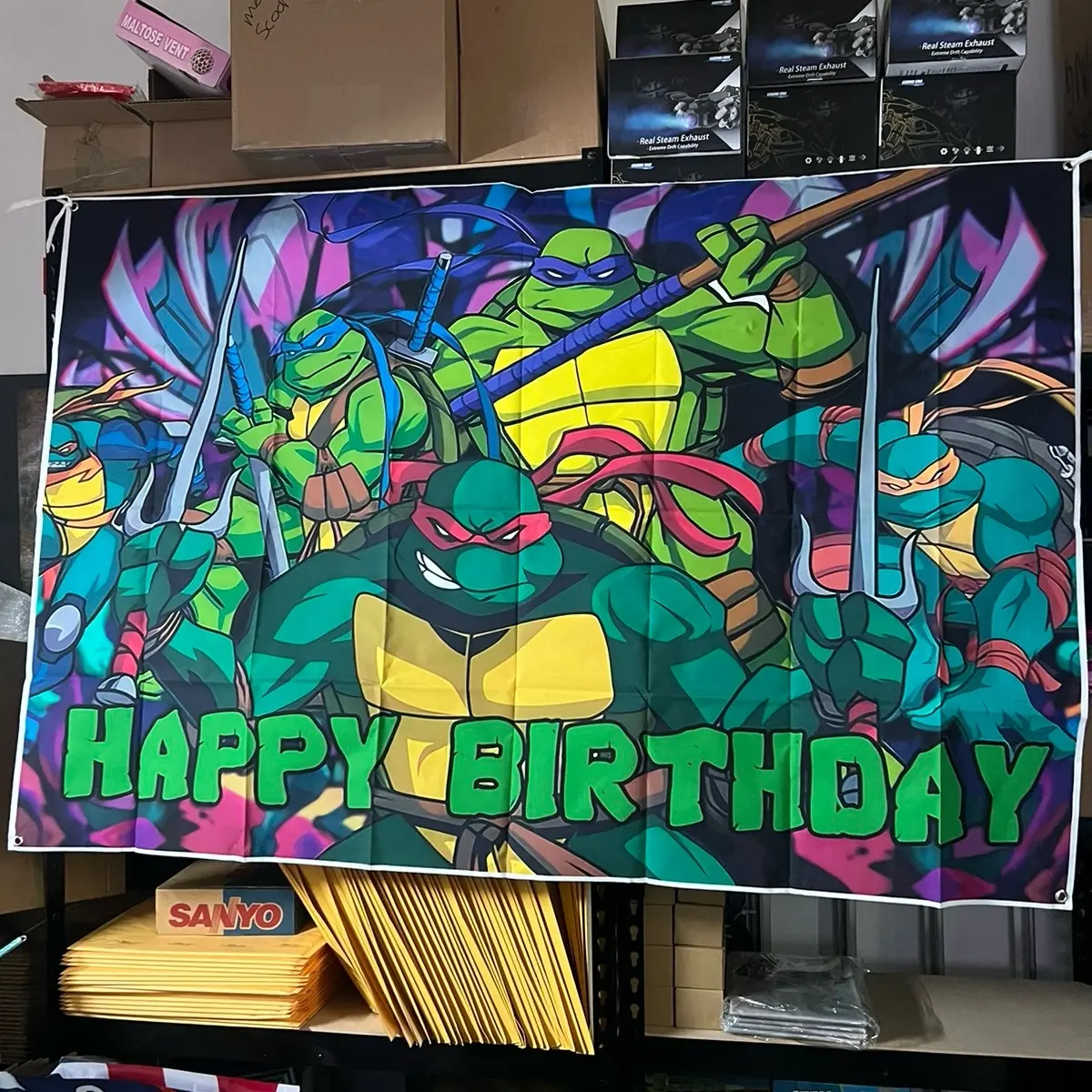 TMNT Birthday Banners for Celebrations and Party Supplies