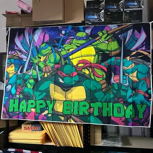 TMNT Birthday Banners for Celebrations and Party Supplies