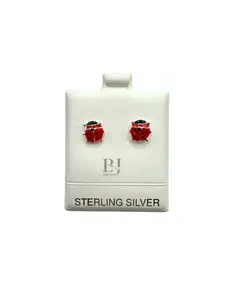 MEDIUM LADYBUG EARRINGS (ball clasp)
