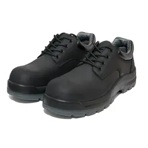 Men’s 4" Composite Toe Safety Boots – Crazy Horse Leather Upper, TPU Outsole, Slip Resistant, Puncture & Impact Protection, EH Electrical Hazard, Water Resistant, Oil & Acid Resistant