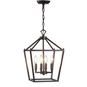 JONATHAN Y Bee Modern Bohemian Iron/Glass LED Pendant; for Living Room, Bedroom, Kitchen, Office