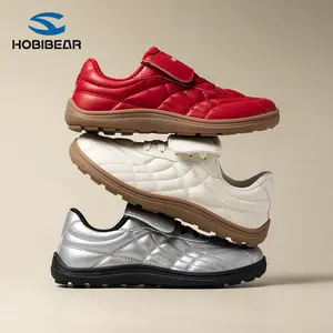 HOBIBEAR Adults' Retro Quilted Wide-Toe Sneaker, Lightweight Casual Footwear for All-Day Outdoor Comfort