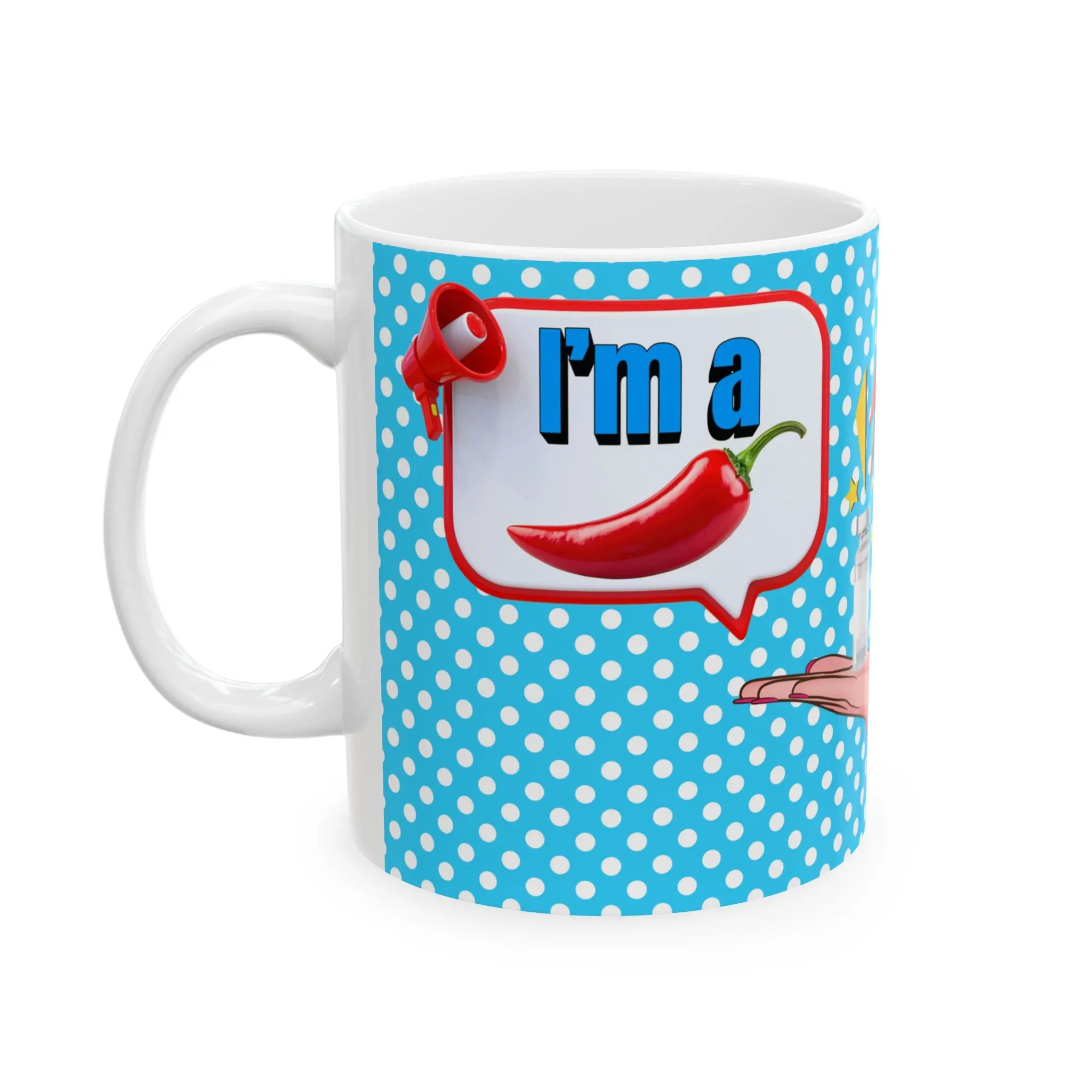I'm a Pepper Pop Art Polka Dot Mug (11oz/15oz)