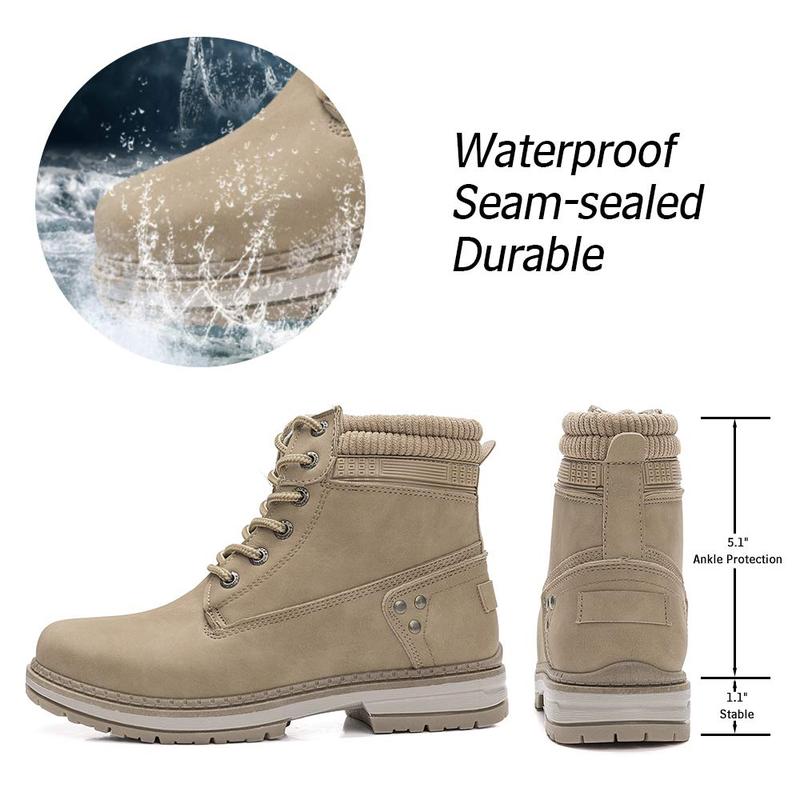 Athlefit 2025 New Style Fashion Women's Waterproof Hiking Combat Boots - Lace-up Low-top Short Boots - Ankle Guard Boots - Women's Winter Boots - Comfortable Casual Outdoor Shoes - Girl's Style Athlefit 2025 New Style Fashion Women's Waterproof Hiking Combat Boots - Lace-up Low-top Short Boots - Ankle Guard Boots - Women's Winter Boots - Comfortable Casual Outdoor Shoes - Girl's Style