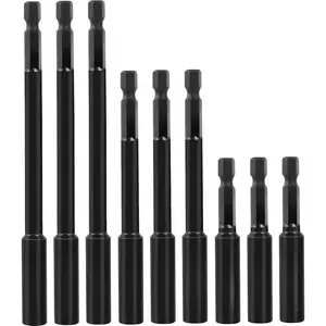 1/4"Magnetic Extension Socket Drill Bit Holder, 60mm 100mm 150mm Long(2.36-6"), Screwdriver Extension, Quick-Change Hex Shank Set