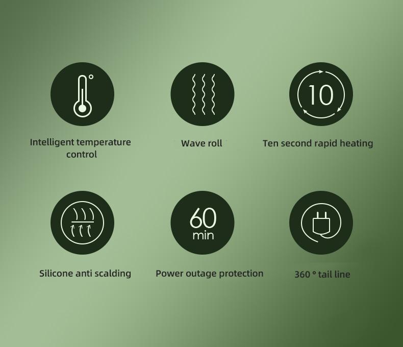 PretiHom Beach Wave Crimper Hair Stick Fluffy Big Wave Ripple 32mm Splint Comfort Curling Irons Heat Free Styler Heatless Curler Single Unit Haircare