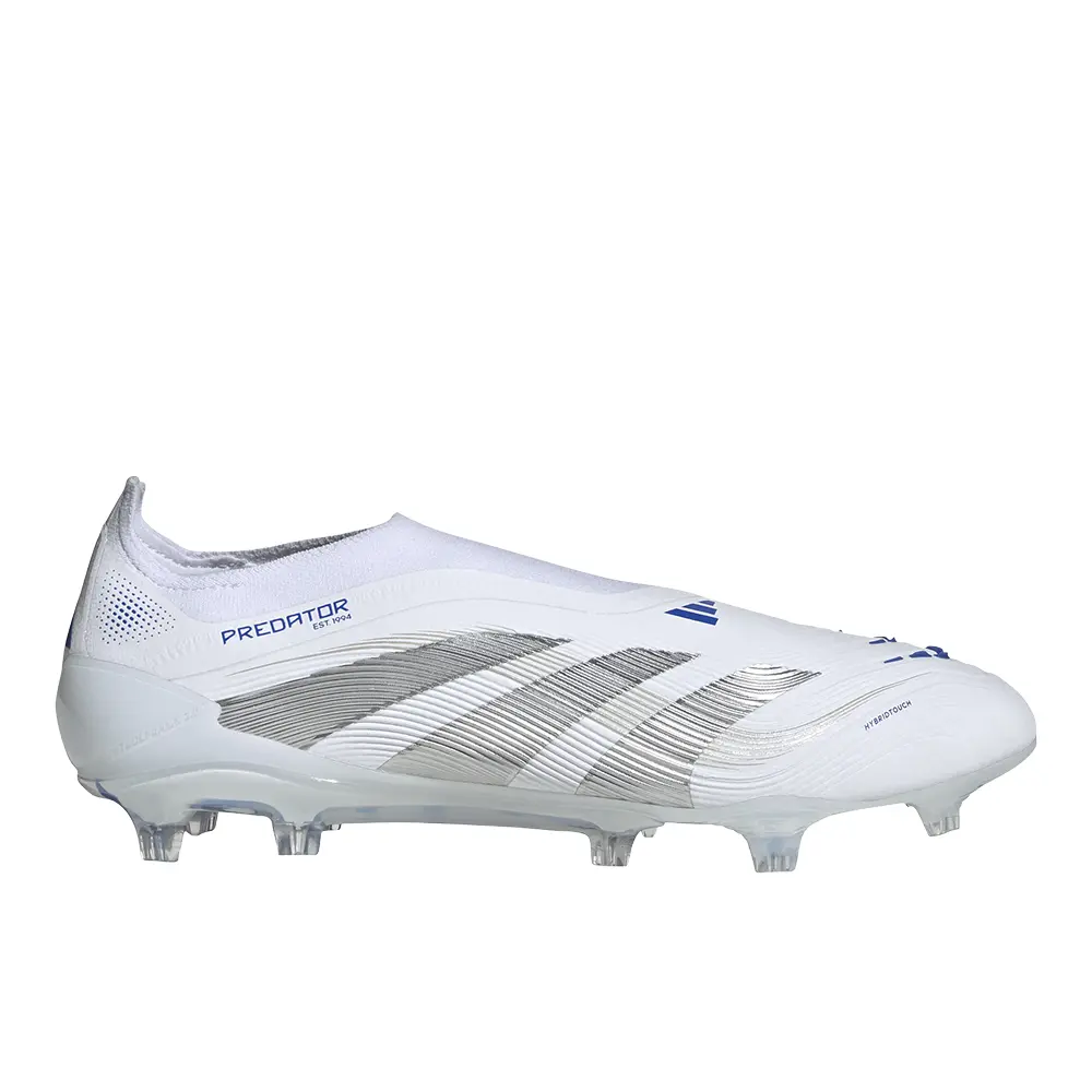 adidas Mens Predator Elite Firm Ground Soccer Cleats  - Silver, White
