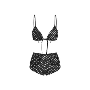 Cider Polka Dot Triangle Shorts Bikini Set