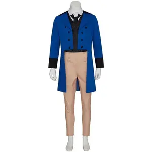 Anthony Cosplay Costume Men's Victorian Regency Outfit Colonial Uniform Medieval Outfit