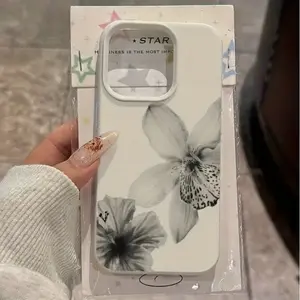 Alligator Pattern Tpu Phone Case Cover, & Floral Design Flower, Compatible with Multiple iPhone Models, Perfect Gift Idea