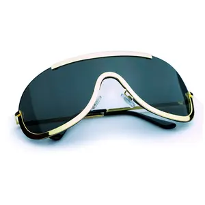 LUCIA Unisex Sunglasses BIG SHIELD Metal Lining UV protected