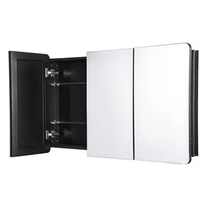VEVOR Medicine Cabinet 25.5" x 40" Mirror Medicine Cabinet Adjustable Shelves