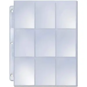 Platinum Series 9-Pocket Pages (50 ct.) - Card Sleeves Binder Sheets for Trading, Sports, and Gaming Cards - Archival Safe