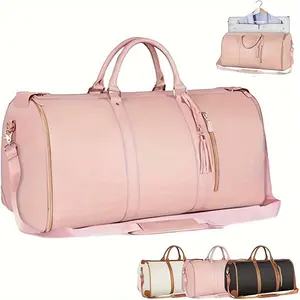 Women's New Foldable Suit Travel Bag - Multi-Functional Large Capacity Storage Tote, Hand-Carry Luggage With Hanging Garment Compartment - For Business Trips & Vacations - Ideal Gift for Women