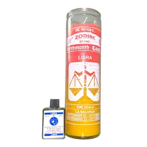 7 DAY Libra Spiritual Candle & 1/2 oz Libra Spiritual Oil Set - Candle & Oil Set