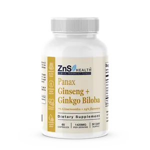 Ginseng & Ginkgo for Memory, Focus & Daily Wellness  Natural Resilience Supplement, Boost Energy, Mood & Immunity