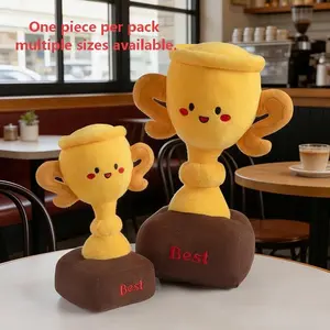 Cute Trophy Plush Toy, Victory Stuffed Animal, Claw Machine Doll, Perfect Gift, Adorable Award Decoration, Ideal Present for Fans