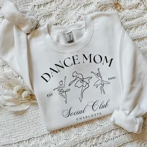 Custom Dance Mom Social Club Sweatshirt, Gift for Competition Mom, Personalized Weekends Coffee and Dance Comps