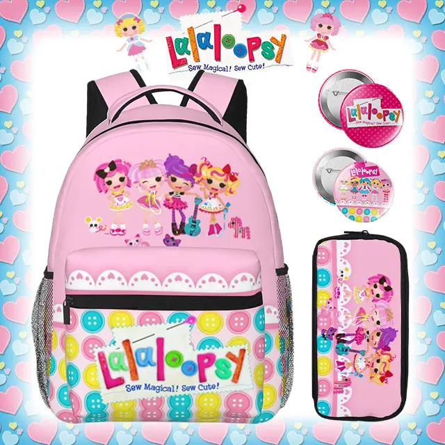 Lalaloopsy Laptop Backpack for Teens Adults We're Lalaloopsy Netflix School Bookbag MGA Lalaloopsy  College Travel Daypack for School Travel