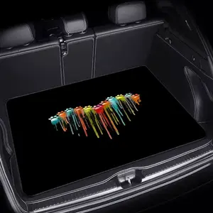 A Multifunctional Trunk Mat with Heart-Shaped Paw Prints - Suitable for Most Vehicles Like Cars, Trucks, And Suvs, Pet-Friendly Yet Elegant, Enhancing The Interior Space, Perfect As a Gift for Christmas And Halloween.