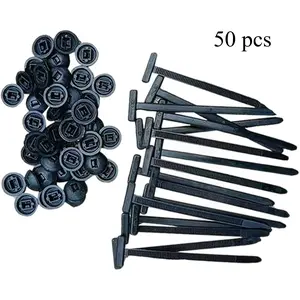 Nylon Universal Cable Tie Buckle, 20/50/100pcs Self-locking Nylon Zip Ties Holder, Multipurpose Plastic Cable Ties Tool for Car Daily Repair Wire