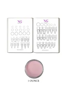 Bundle 2 Piece Practice Sheet | Acrylic & Nail Art Sheet 2 (1 ounce Acrylic Powder Included)