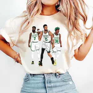 Retro Jaylen Brown Jayson Tatum Marcus Smart Basketball Trio Shirt, Vintage Sports Graphic Tee, Game Day Outfit, Gift for Basketball Fans