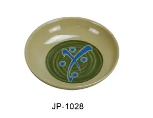212 MAIN Round Melamine Japanese Sauce Plates, 3.75 in Multi-Color Dish Set, Pack of 72