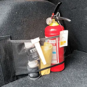 Maximize Trunk Space with Foldable, Elastic Mesh Organizer Straps - Secure, Wall-Mount Auto Accessory, Car Storage Organizer