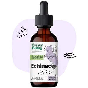 Echinacea Drops for Dogs - Respiratory Health & Immunity Support w/Echinacea Herb Tincture - Liquid Immune Support Supplement for Dogs of All Breeds & Sizes - 2 oz