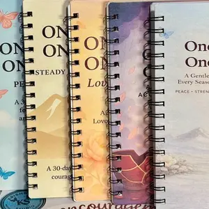30-Day Christian Devotional Journal - Office Stationery Notebook Bundle with 1-Page 1-Push Simple Layout Daily Pages, Anger & Grief Edition, Faith-Healing-Peace-Strength-Love-Happiness Encouragement (Multiple Editions Available)