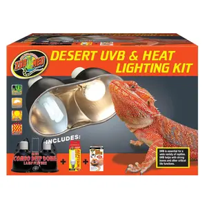 Zoo Med Desert UVB & Heat Lighting Dual Kit