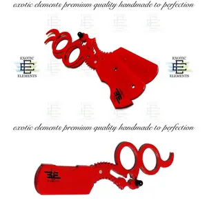 2 Finger Straight Edge Razor Lightweight Easy to Use Shaving- Hair Cutting- Grooming