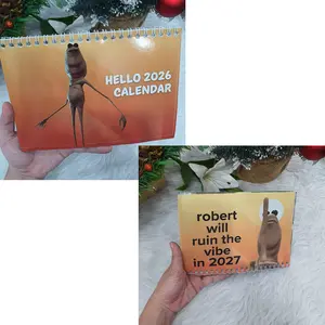 Marcus The Worm Wall Calendar 2026, Funny VRChat Meme 2026 Calendar, Cute AI Worm Gift, Home Decor, Planning Calendar SNG