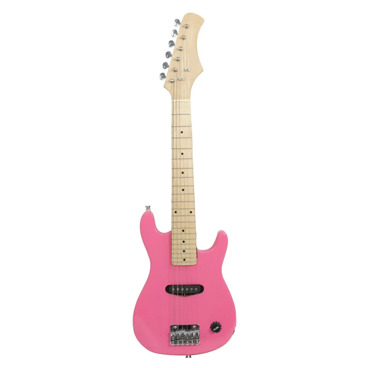 30-inch Pink Neon Electric Guitar Kit for Kids - 5W Amplifier, Carry Case, Guitar Picks, Strap, 2-Band EQ, Regulator, Bass Tone, Headphone Out, Full Accessories Set (Music Toys, Musical Instrument Accessory for Toys & Hobbies)