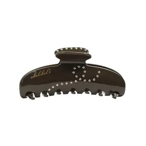 Chelchel's Big Clip in Espresso - Handmade Cellulose Acetate Hair Claw Clip