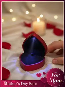 Heart-Shaped Luxury Necklace Jewelry Box, Perfect Gift for Her, Proposal Essential, Romantic Moment, Valentine's Day, Wedding, Anniversary