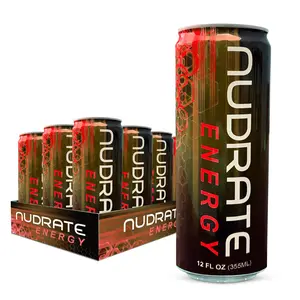 Nudrate Sugar Free Energy Drink 12 fl oz Can Case