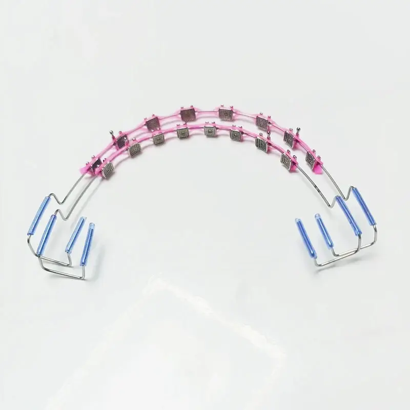 1 Pai colorful temporary tooth decoration cosplay false fake bracket clip on braces for teeth fashion power chain mix colo a Party Favor Party Event Props Masks