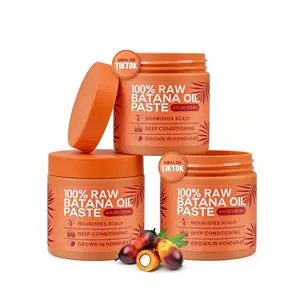 3pcs LeBanta 100% Raw Batana Oil Paste for Hair Growth - 4 FL OZ Cold Pressed Scalp Mask from Honduras - Dr Sebi Endorsed - Nourishes Scalp & Promotes Strong Natural Hair