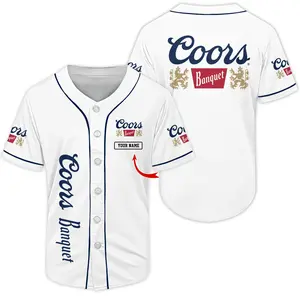 Personalized Coors Banquet Baseball Jersey