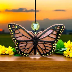 Butterfly Car Freshie Air Freshener | Handmade Aroma Bead Car Freshie | Long Lasting Car Scent