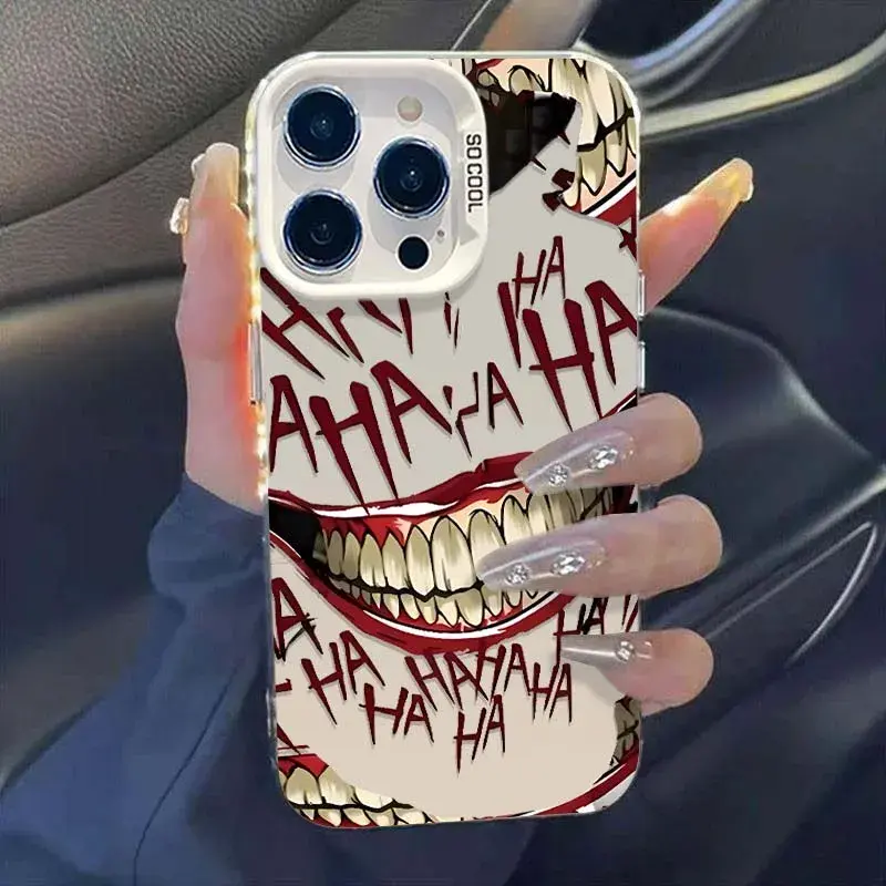 Crazy Joker Smile Grotesque Phone Case For iPhone 17 16 15 14 13 12 11 Pro Max XR XS Max 78 Plus MINI Y2K Creative Fashion Cover - TikTok Shop Crazy Joker Smile Grotesque Phone Case For iPhone 17 16 15 14 13 12 11 Pro Max XR XS Max 78 Plus MINI Y2K Creative Fashion Cover - TikTok Shop