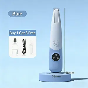 Rechargeable Pet Hair Trimmer Kit, Pet Paw Trimmer, Cordless Quiet Dog Trimmer for Grooming with LED Light, Small Dog Grooming Clippers for Dogs & Cats, Pet Grooming Tool,Waterproof, low noise pet shaver